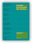 Sedlák František, Váňová Hana: Hudební psychologie pro učitele