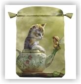 Tarot Bag (saténový potištěný váček "Fantasy Cats")