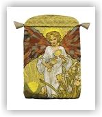 Tarot Bag (saténový potištěný váček "Art Nouveau")