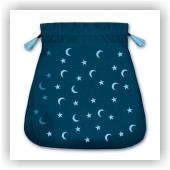 Tarot Bag (sametový modrý váček "Luna a hvězdy")
