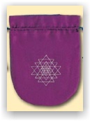 Tarot Bag (saténový purpurový váček na tarotové karty)