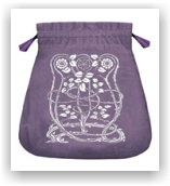 Tarot Bag (sametový purpurový váček "Secese")
