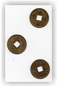 Sada tří mincí pro I-ťing